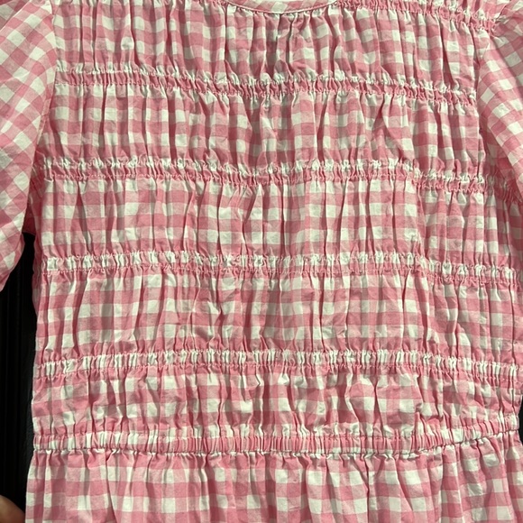 Pink and White Gingham Midi Dress size 8 - Picture 4 of 7